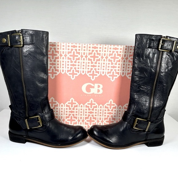 Gianni Bini Shoes - NIB Gianni Bini Ride-On Leather Boots Size 5.5 Women’s